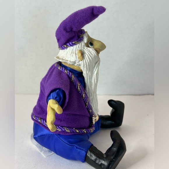 Russ Berrie Medieval Court Wizard Crystal Ball Resin Beanbag Figurine - Picture 4 of 6